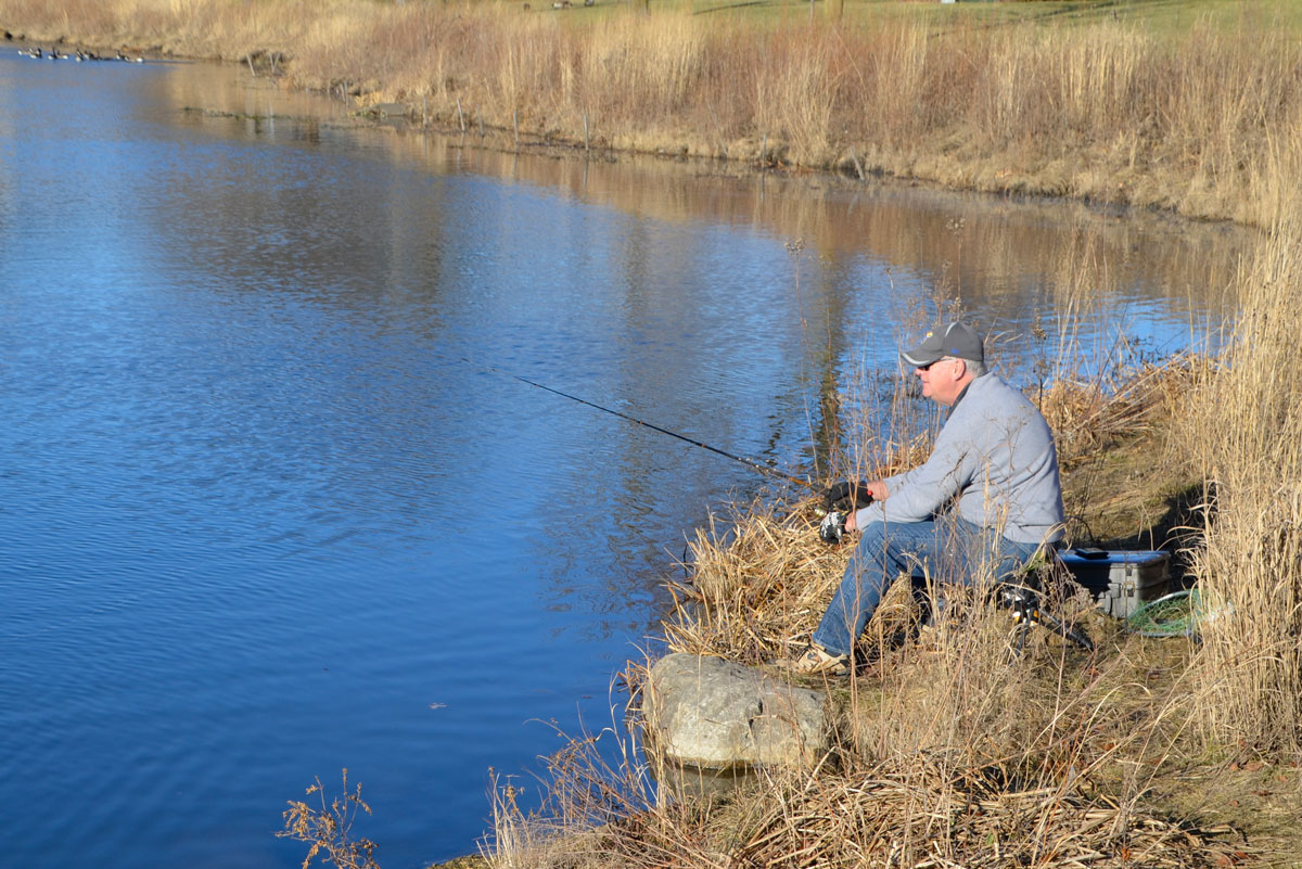 Local fishing ponds provide plenty of pleasure every season